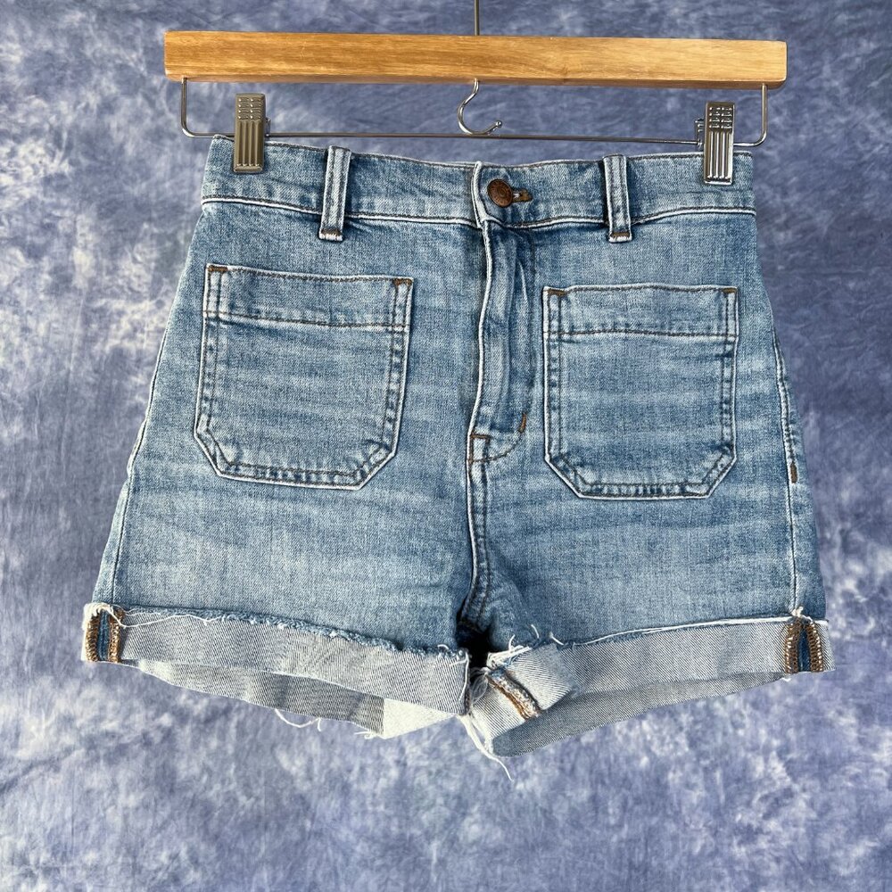 Madewell High Rise Denim Shorts Sz 24